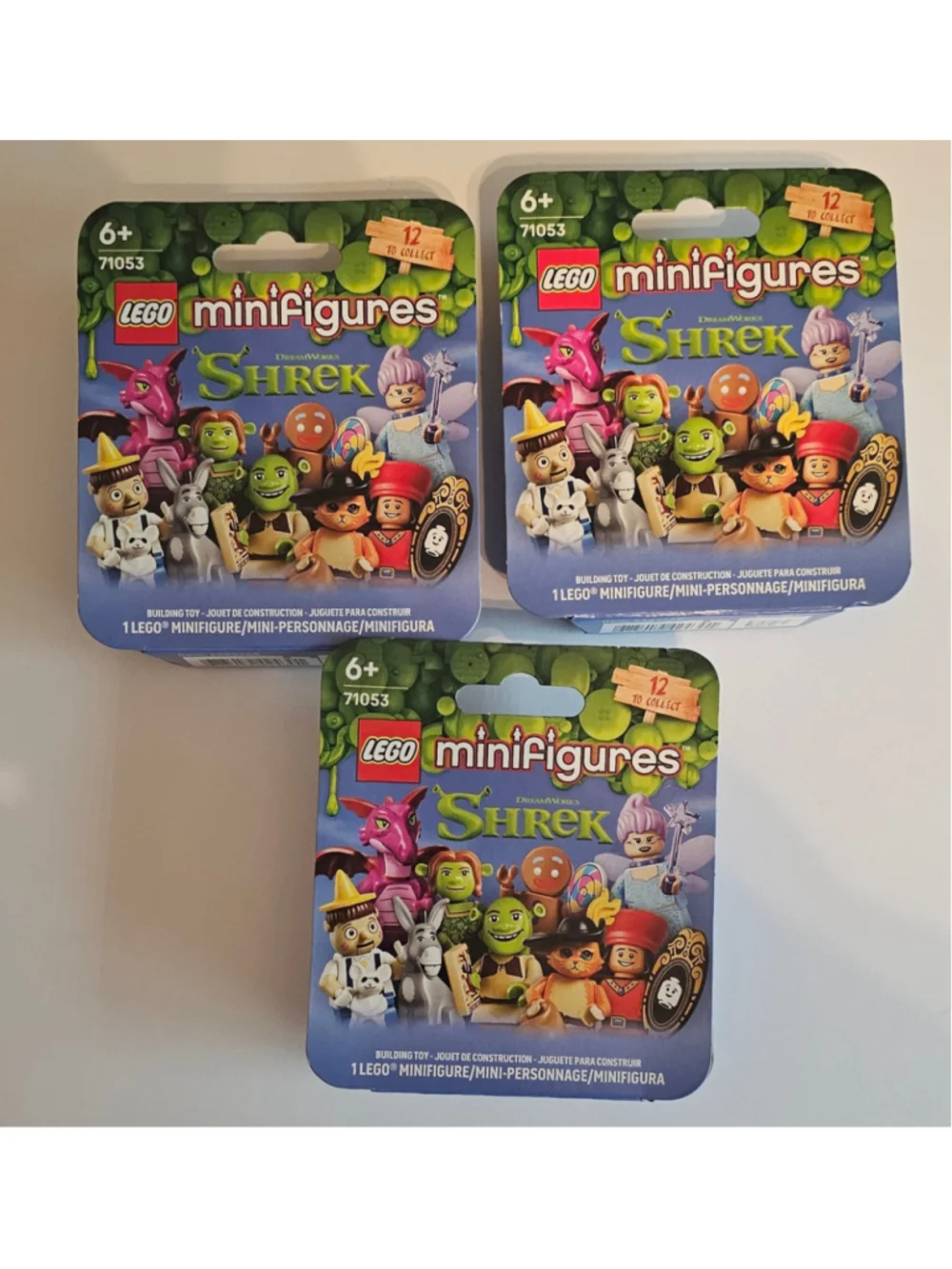 LEGO Shrek Minifigures Building Toy, Random Character, 3 boxes